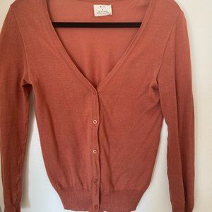 Urban Outfitters Burnt Orange Cardigan